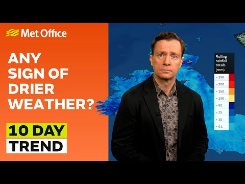10 Day Trend 28/01/2026 – When will the rain ease? – Met Office weather forecast UK