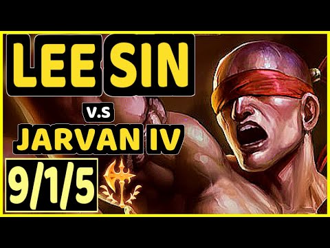 HARU (LEE SIN) vs JARVAN IV - 9/1/5 KDA JUNGLE CHALLENGER GAMEPLAY - KR