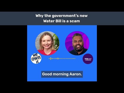 Zack Polanski's calling it a con.

Feargal Sharkey says "The only people who will be paying for this are customers and billpayers".

9 out of 10 countries in the world run water in public ownership. But the government's new Water Bill takes us in the opposite direction. 