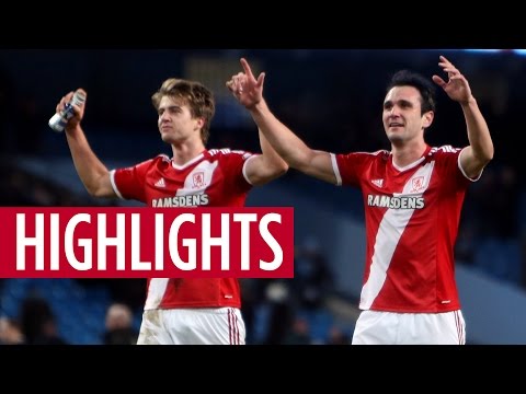 MATCH HIGHLIGHTS | Manchester City 0 Middlesbrough 2, January 2015