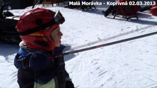 preview picture of video 'Lyžování Malá Morávka - Kopřivná, 02.03.2013'