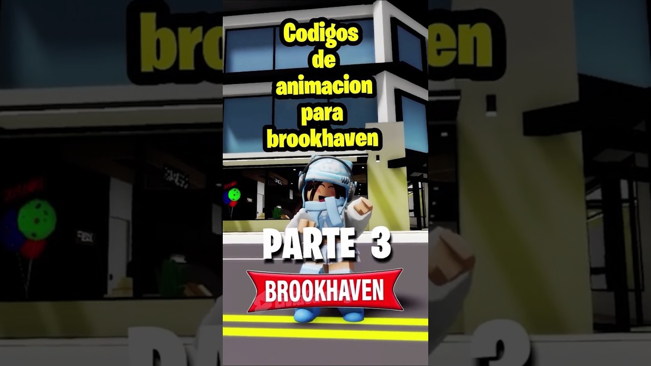 Código de animaciones Parte 3 #roblox #shorts #brookhaven