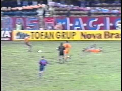 santiago canizares defends a penalty kick against steaua bucharest - great parade