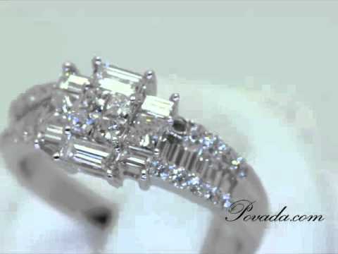 Diamond Fashion Ring in White Gold [R3683B]