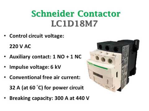 Schneider LC1D18M7 AC Control Power Contactor
