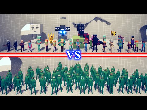 MINECRAFT TEAM vs ZOMBIE TEAM - Totally Accurate Battle Simulator TABS