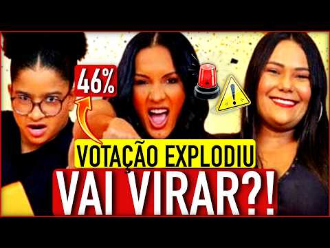 🚨😱VIRADA AGORA?! VOTAÇÃO EXPLODE DE FORMA INACREDITÁVEL e MUDANÇA RADICAL ACONTECE NO PAREDÃO!