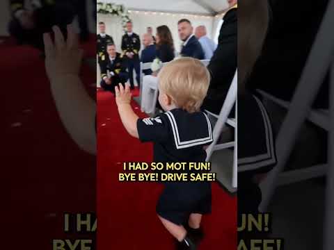 Ring Bearer Tells Grandma 'Bye' and Tries to Leave Wedding Early 😭