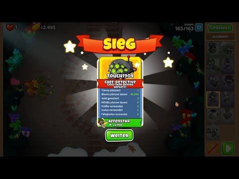 Top-Herausforderung 05.01.2023 UNTERIRDISCH | bloonstd6 - Advanced Challenge  16.3K On Round 163