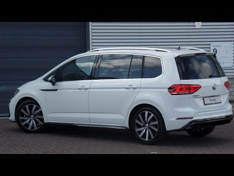 Volkswagen NEW Touran 2018 R-Line Pure White 18 inch Marseille walk around & Inside detail