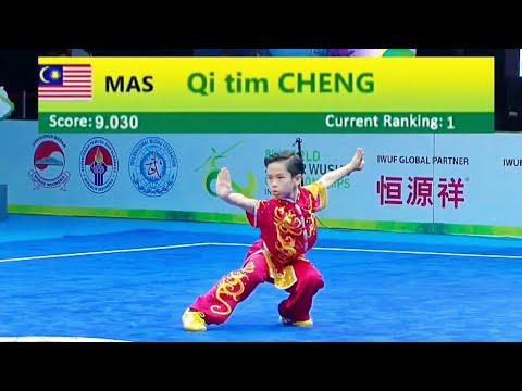 Qi Tim Cheng 🇲🇾 9.03 score🥇 Changquan (Group C Boys), 8th World Junior Wushu Championship Indonesia
