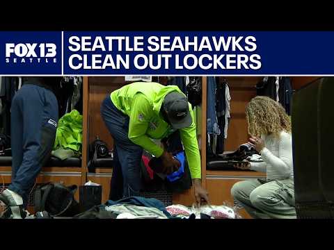 Seattle Seahawks clean out lockers after Super Bowl win | FOX 13 Seattle
