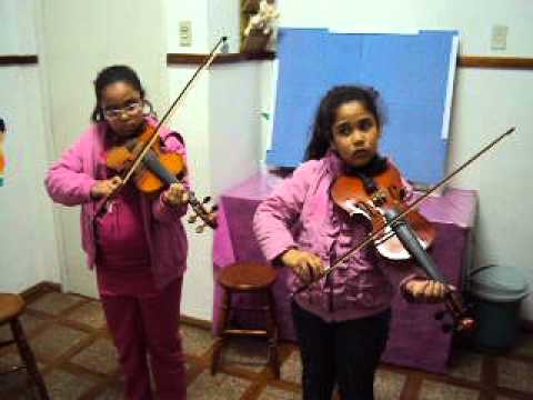 Gabriely e Marina - Primeira Lição do Violino.AVI