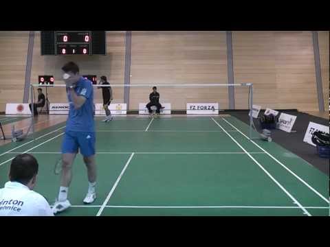 Semifinále badmintonové extraligy - Jehnice vs. Dobruška - Koukal vs. Kopřiva T. 2. set