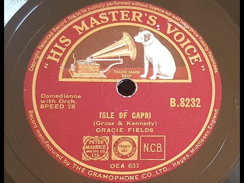Gracie Fields 'Isle Of Capri'  1934 78 rpm