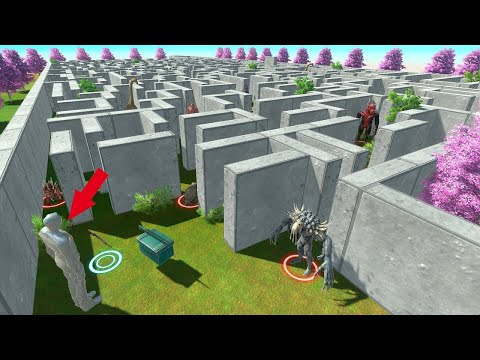 🔥PFS DEATH RUN IN MAZE - Animal Revolt Battle Simulator