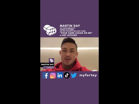 #UFC Fighter Martin Day Pour Some Sugar On Me Def Leppard Walkout #defleppard #shorts #ufcvegas18
