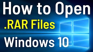 How To Open RAR Files On Windows 10 Laptop | Extract RAR Files On PC (Easiest Way)