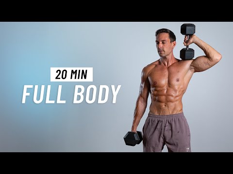 20 Min Full Body Dumbbell Workout At Home - Build Muscle