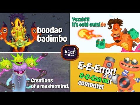 All Lyrics in My Singing Monsters | bbli$zard, All Wubbox, All Werdos & More