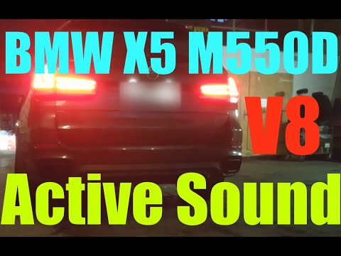 BMW X5 M550D Active Sound brutal V8 Sound