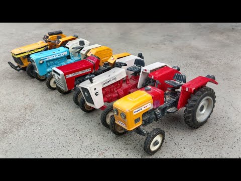 Cleaning Toy Small Rc Tractor Unboxing & Testing