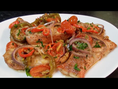 OVEN BAKED FISH/GARLIC BUTTER SAUCE 🇬🇧🇬🇾🙏♥️