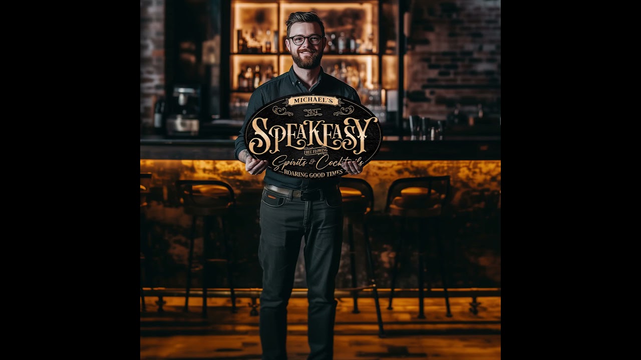 speakeasy signs and bar decor #speakeasy #mancave  #homedecor  #basementremodel #bardecor