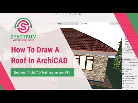 How To Draw A Roof In ArchiCAD Tutorial