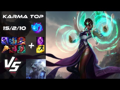 TOP Karma vs Volibear - NA Challenger Patch 14.5