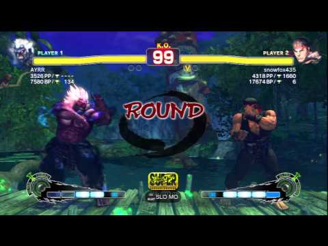 AYRR [Oni] Vs snowfox435 [Ryu] SSF4 AE Japanese Online Ranked Matches - PSN
