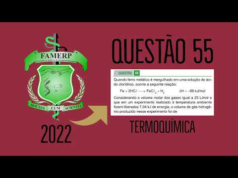 FAMERP 2022 | PRIMEIRO DIA | QUESTÃO 55