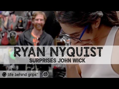 RYAN NYQUIST BMX LEGEND SURPRISES THE LEGENDARY JOHN WICK | LIFE BEHIND GRIPS