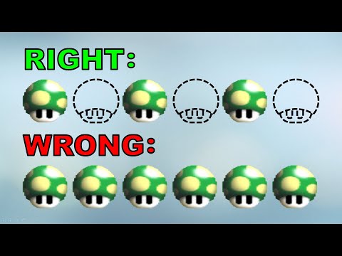 Warum manche 1-Ups nicht flackern, bevor sie verschwinden