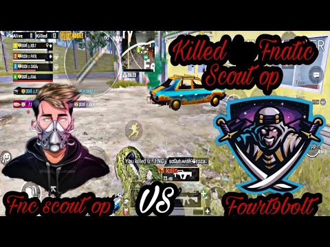 Kill FNC Scout Op in squad classic Match TPP Most insane fight 😱😱😱