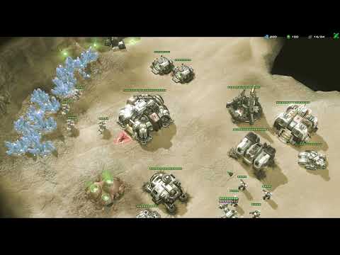 StarCraft Mass Recall 8.0.1 Terran Campaign Mission 4 - Assault on Korhal