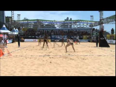 Beach volleyball semifinal CZE vs. USA