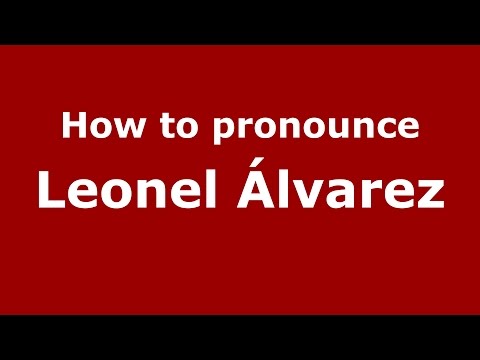 How to pronounce Leonel Álvarez (Colombian Spanish/Colombia)  - PronounceNames.com