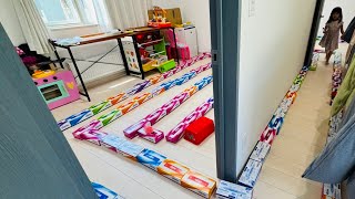 【ふるさと納税・ティッシュ240箱】家の中にティッシュ迷路を作りました！