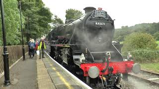 Rail 200  Black 5 44971 Carnforth to Stanhope, + LOCOMOTION  No1 + Stevensons Rocket,  27th Sep 2025