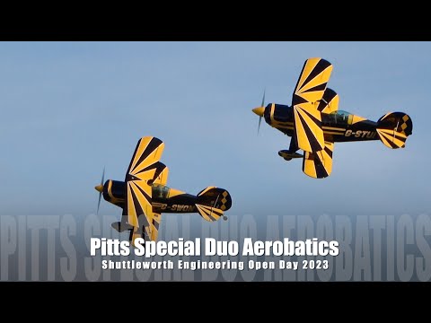 Pitts Special Duo Aerobatics - Pitts S-1S & Pitts S-2AR - Shuttleworth Engineering Open Day 2023
