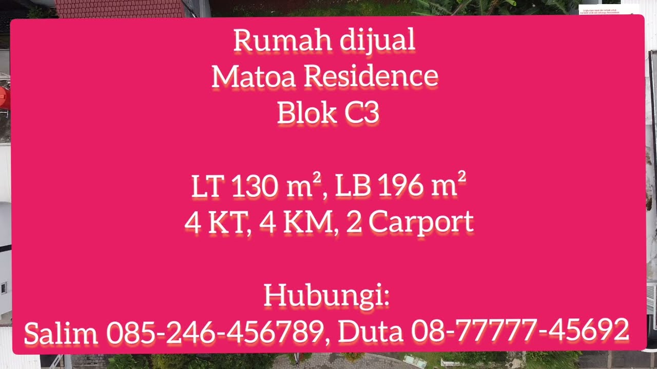 Rumah Dijual Matoa Residence Jalan Timbul 57 Cipedak Jagakarsa Siap Huni