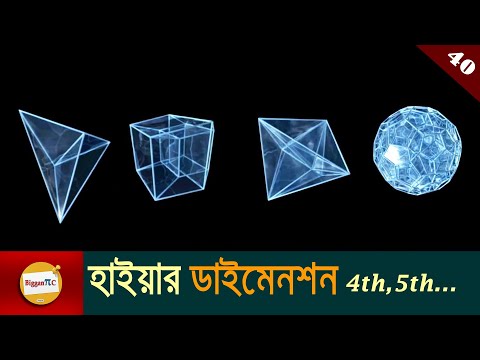 হাইয়ার ডাইমেনশন  Higher Dimensions and Tesseract Explained in bangla with animation Ep 40