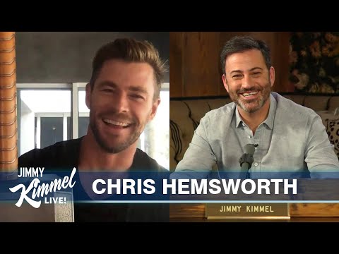 オーストラリアの検疫でクリス・ヘムズワース、ホームスクールの子供たち＆ソー小道具 (Chris Hemsworth on Quarantine in Australia, Homeschooling Kids & Thor Props)