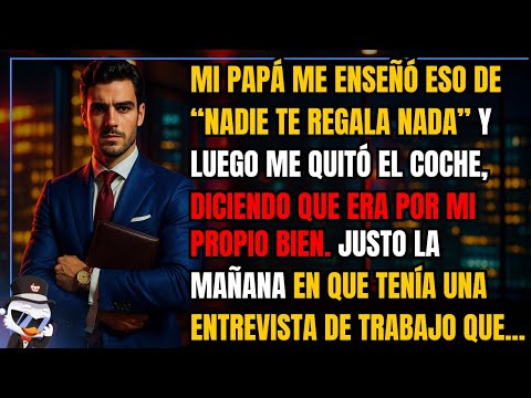 Mi papá me enseñó eso de “nadie te regala nada”… y luego me quitó el coche, diciendo que era por...