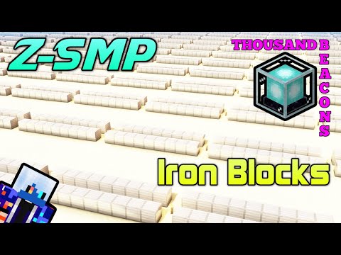 Insane Minecraft Iron Block Beacon 1000 Start!
