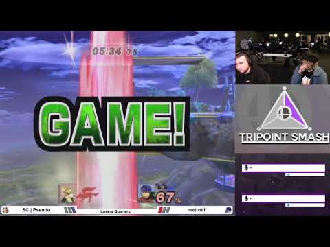 SC | Pseudo (Fox) vs metroid (Ike) - Tripoint Smash 95 Losers Quarters