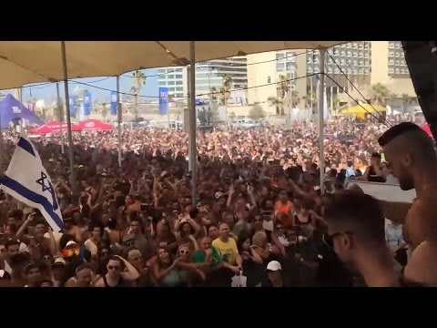 מצעד הגאווה 2016 Gay Pride Parade in Tel Aviv, Israel תל אביב اغاني عبري روعه HD