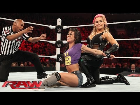 AJ Lee, Paige & Naomi vs The Bella Twins & Natalya: Raw, March 30, 2015