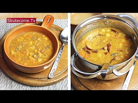 Grochówka 2w1: 1.Wege 2.Z boczkiem i wiejską kiełbasą :: Skutecznie.Tv